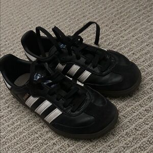 Adidas Kids Black and White Sneakers